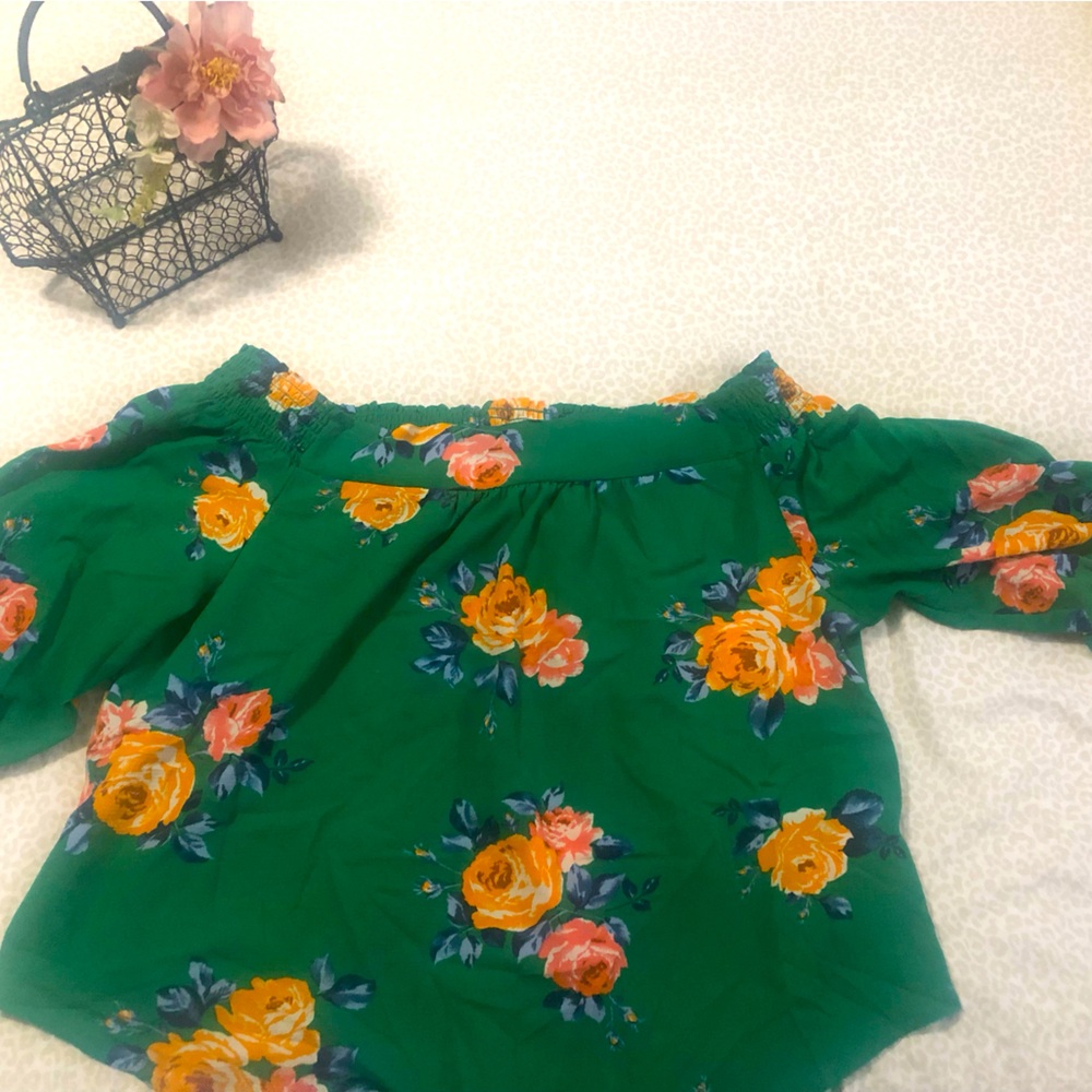 Off the shoulder flowy top